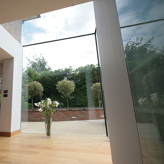 Glazed villa extension, Hertfordshire, England